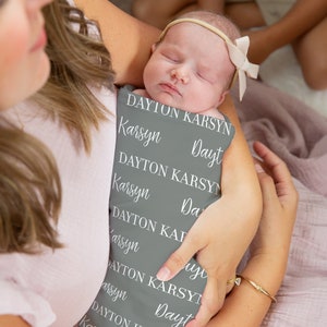Personalized Baby Name Swaddle, Customized Baby Gift, Custom Coming ...