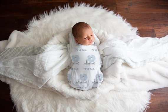 Bamboo Swaddle Blankie (Single) - Twinkle Trees Bamboo Swaddle Blankie (Single) - Twinkle Trees