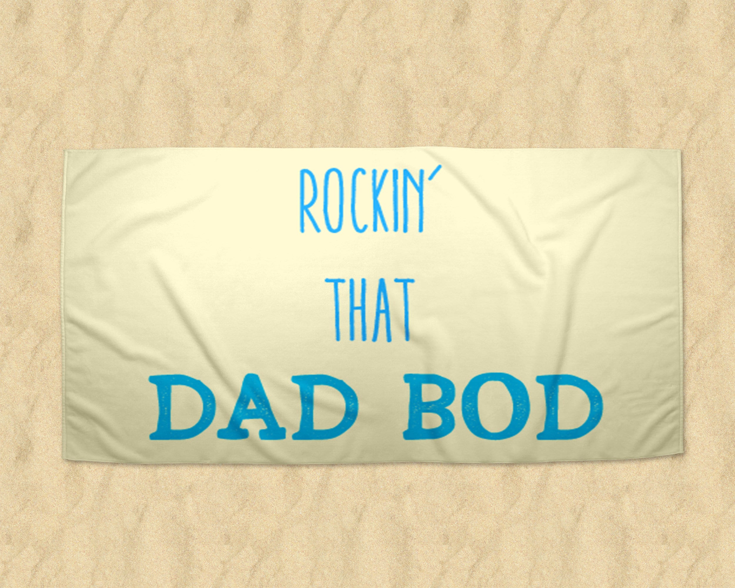 Dad Bod Beach Towel Fathers Day Towel Fathers Day Gift Dad Etsy