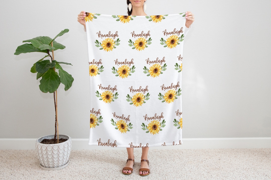 Personalized Baby Girl Blanket, Baby Blanket, Name Baby Blanket, Girl