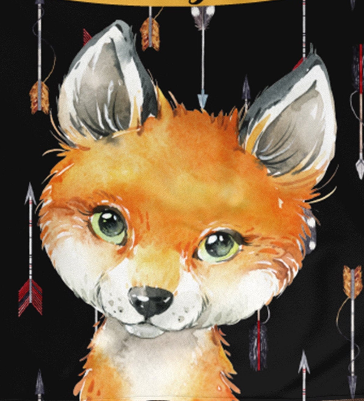 Personalized Baby Fox Blanket Baby Blanket Name Baby Etsy