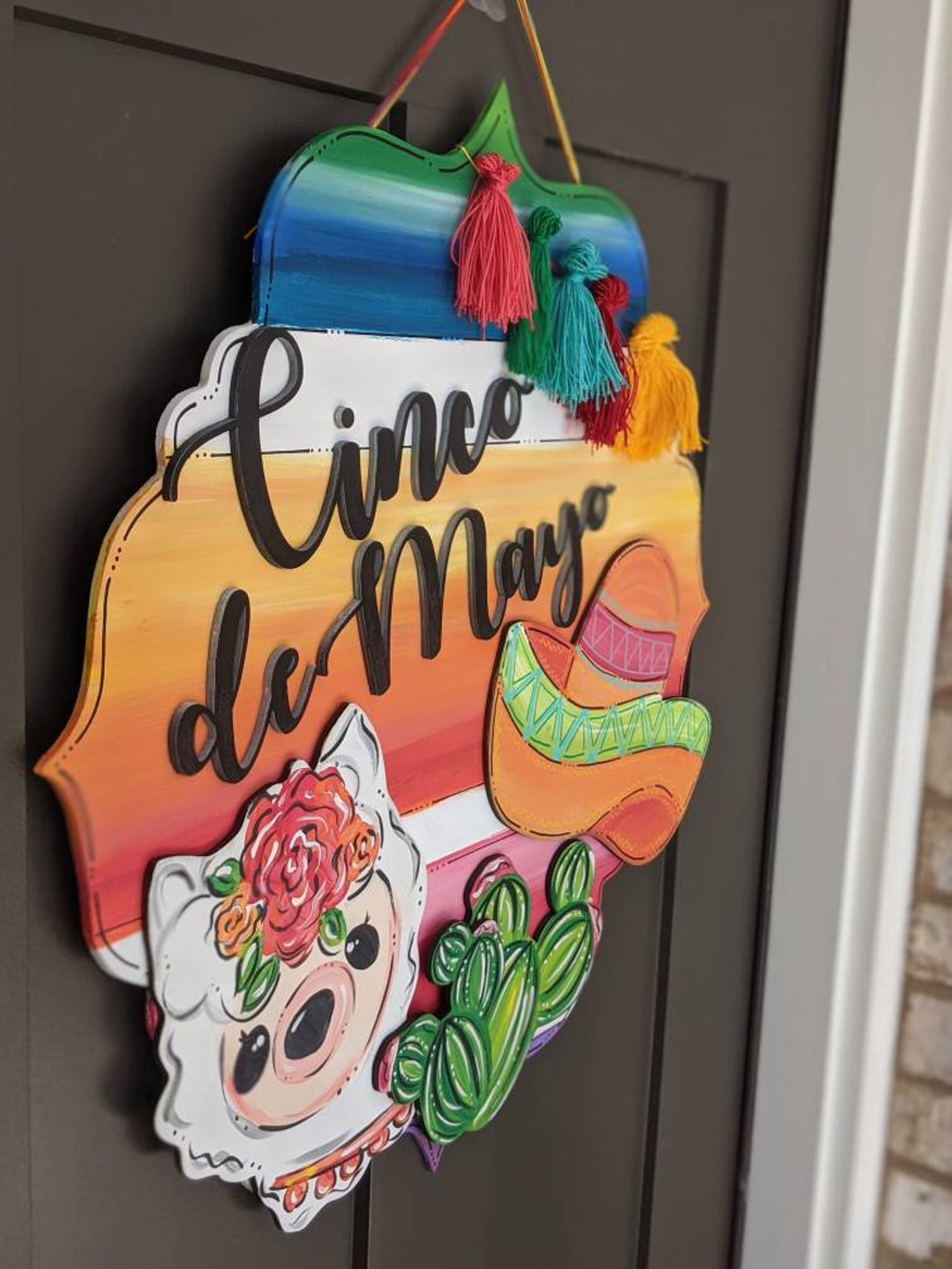 Cinco De Mayo Door Hanger Etsy