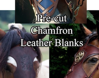 Laser Chamfron cutting - leather blanks - supplies for leathermaking projects