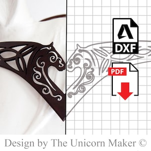 Fantasy browband DIGITAL PATTERN - pdf + dxf