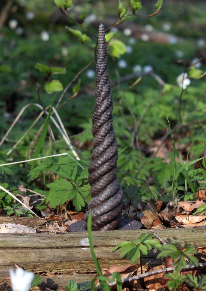 Dark brown Unicorn horn With detachable base