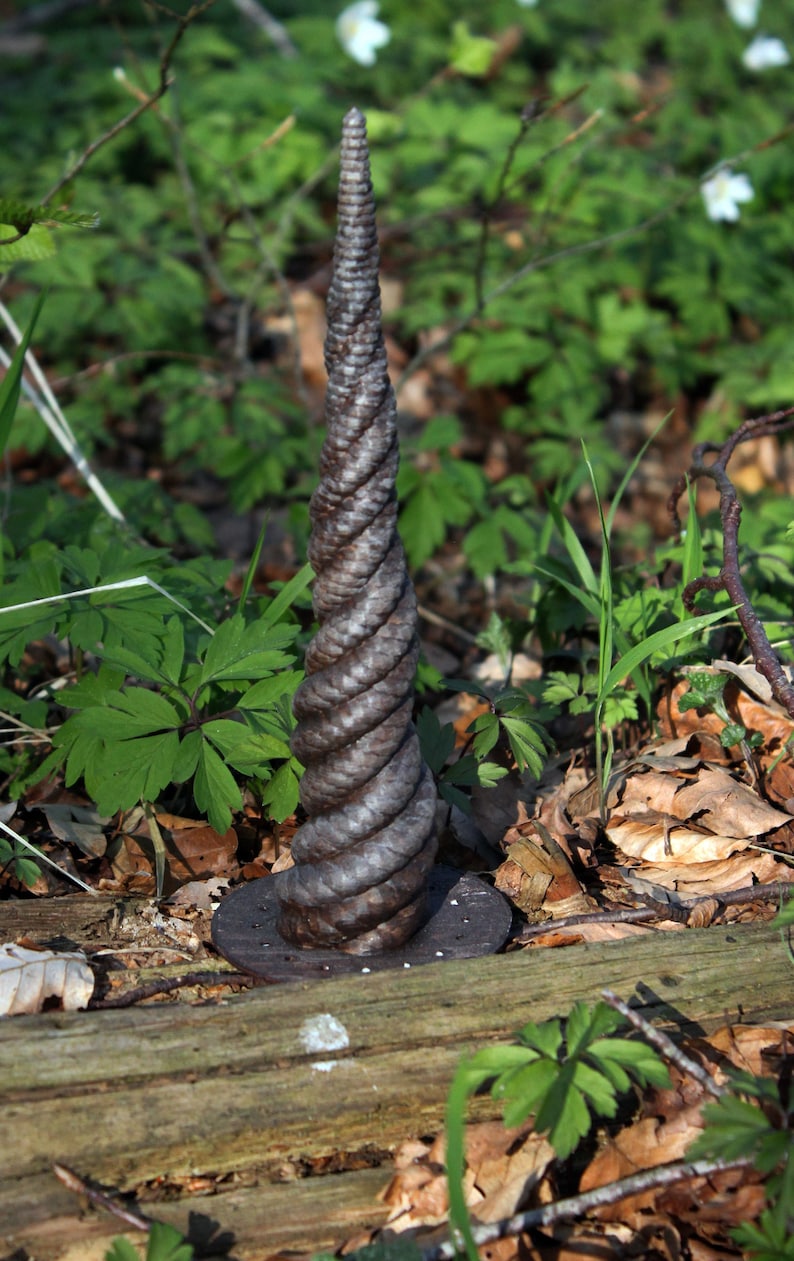 Dark brown Unicorn horn With detachable base