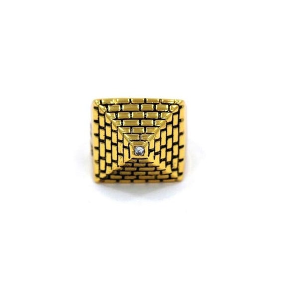 JW Pyramid - Ring Adjustable Yellow Gold | GAIA | The Luxury Brand |  Kingdom of Bahrain