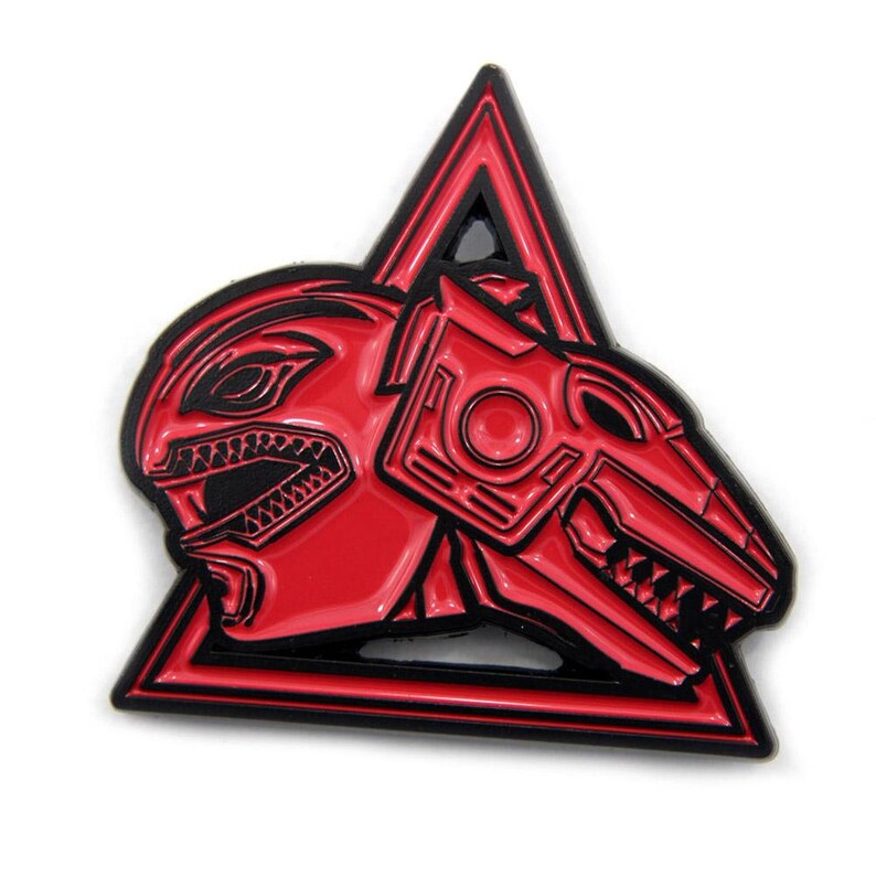 Red Ranger Dinozord Enamel pin Mighty Morphin Power Rangers | Etsy