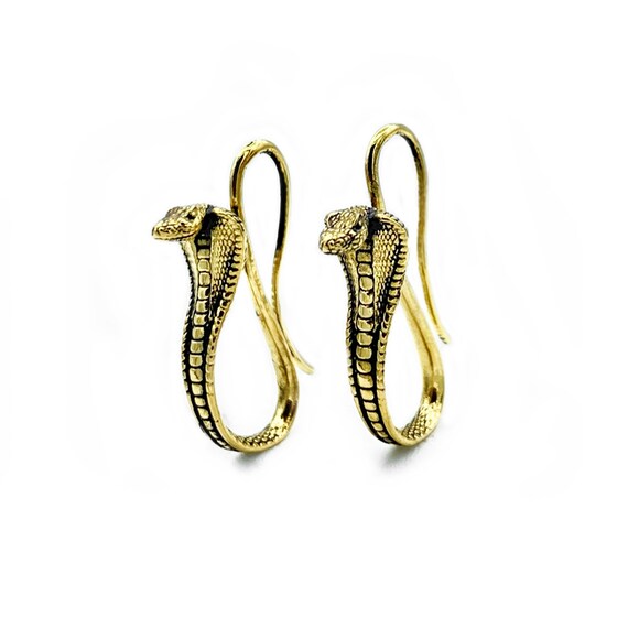 Cobra Kai No Mercy Cobra Earrings, Statement Earrings, Cobra Kai Jewelry, Hypoallergenic Cobra Snake Earrings