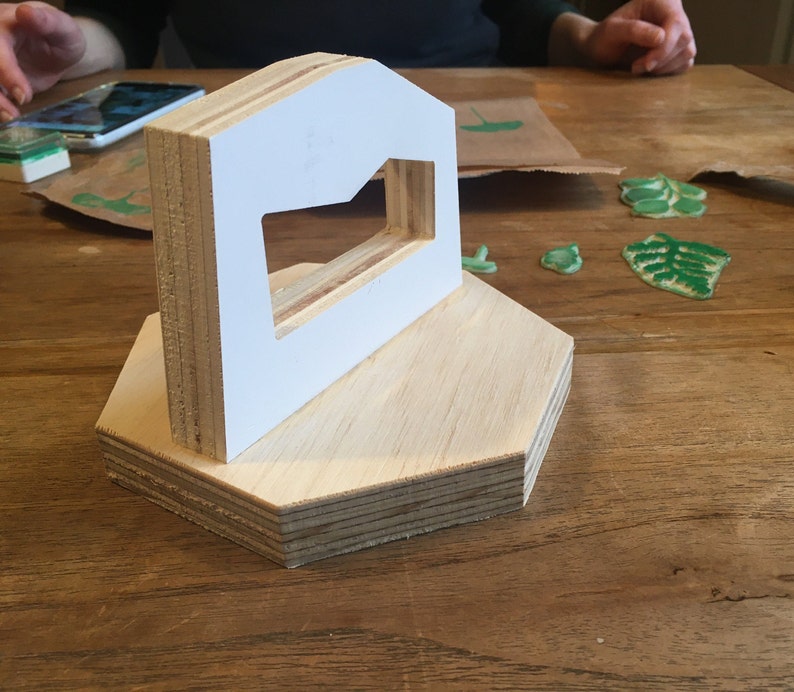 Printmaking Baren // Wooden Hand Press Etsy