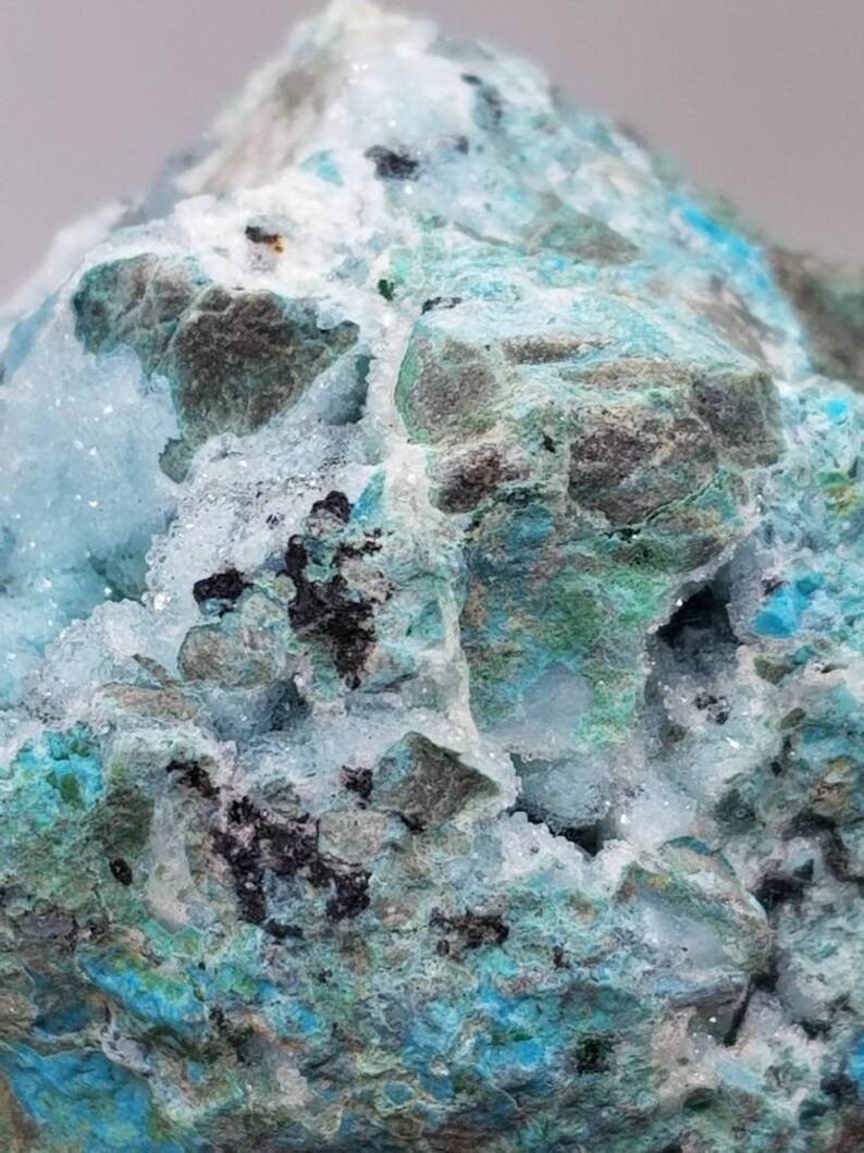 211g ChrysocollaChalcedonyMalachiteGem SilicaHigh QualityCongo