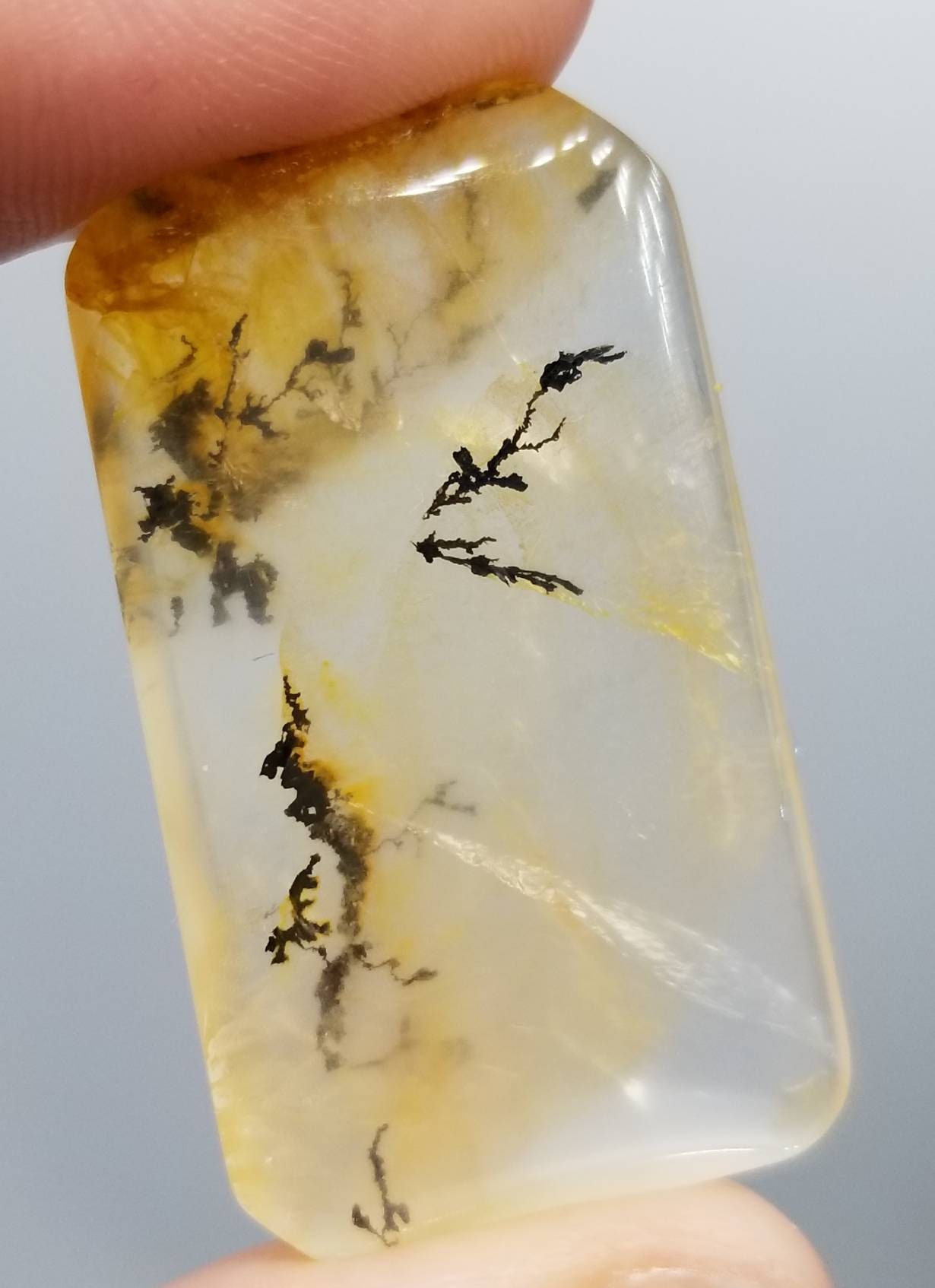 8g Dendritic//Quartz//Faceted Stone//Dendrites Etsy