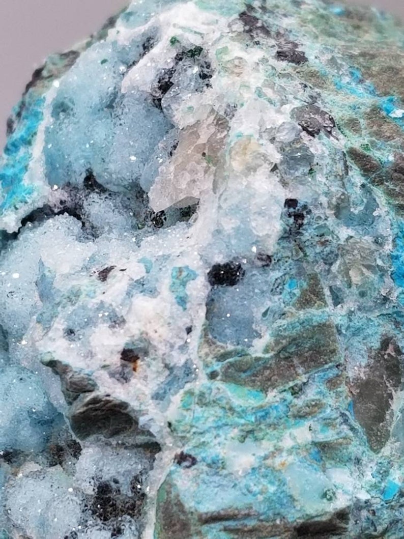 211g ChrysocollaChalcedonyMalachiteGem SilicaHigh QualityCongo