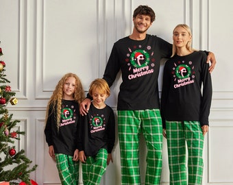 Family Christmas Outfit Set Xmas Flamingo Red Green Xmas Gifts Family Matching Outfit