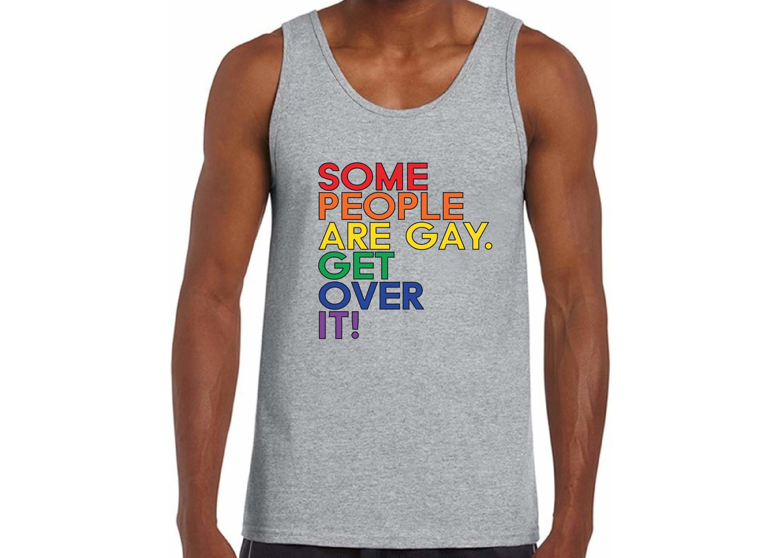 Some People Are Gay Get Over It Tank Tops Gay Pride Tanks for Etsy