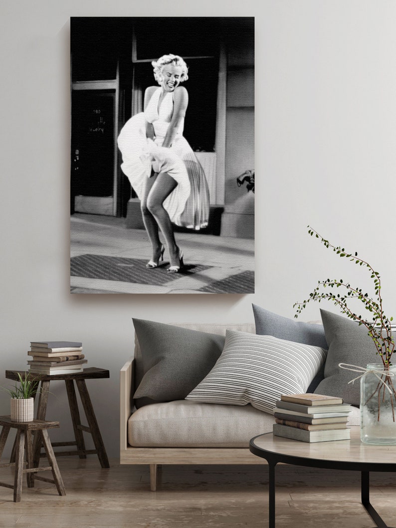 Marilyn Monroe Wall Décor Iconic the Seven Year Itch Canvas - Etsy