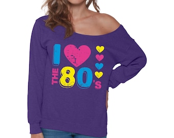 80's off hotsell the shoulder sweatshirt