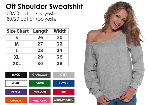 80's off the shoulder sweatshirt