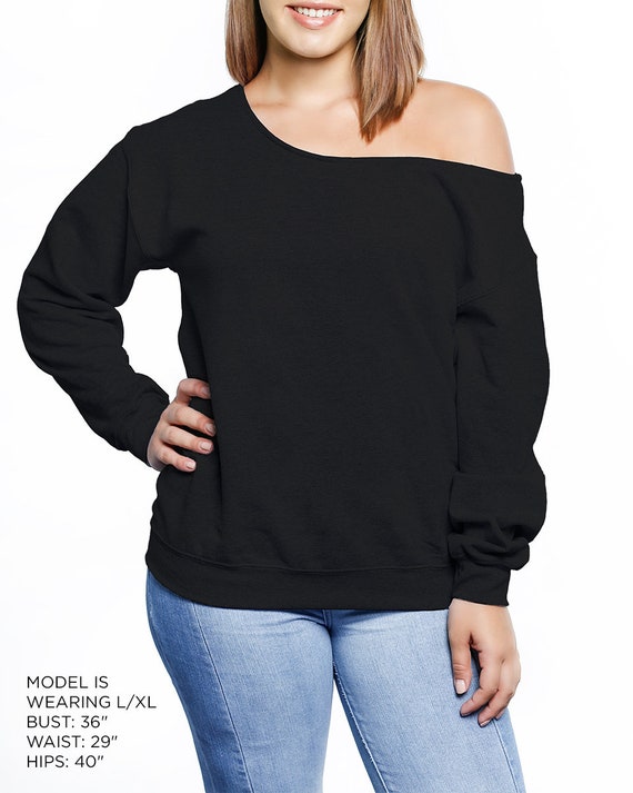 plus size off the shoulder sweatshirts