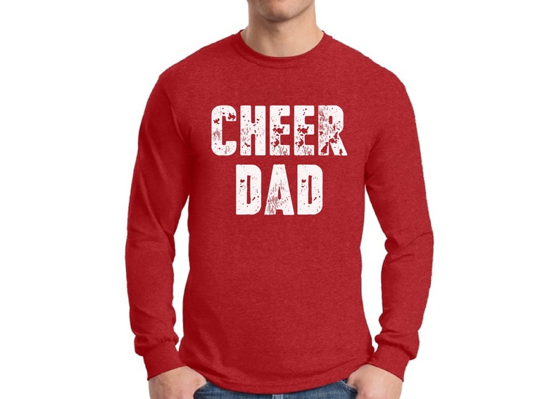 Cheer Dad Long Sleeve Shirt for Men Cheering Dad Jersey Shirt Etsy