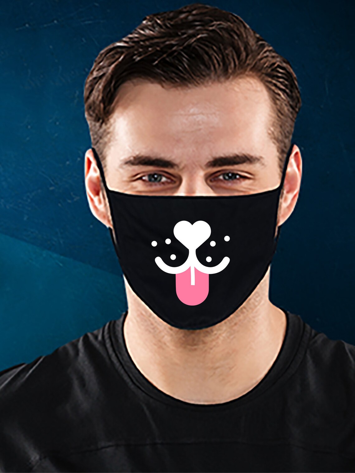 Dog Face Mask Dog Mask Animal Face Mask Reusable Face Mask Etsy