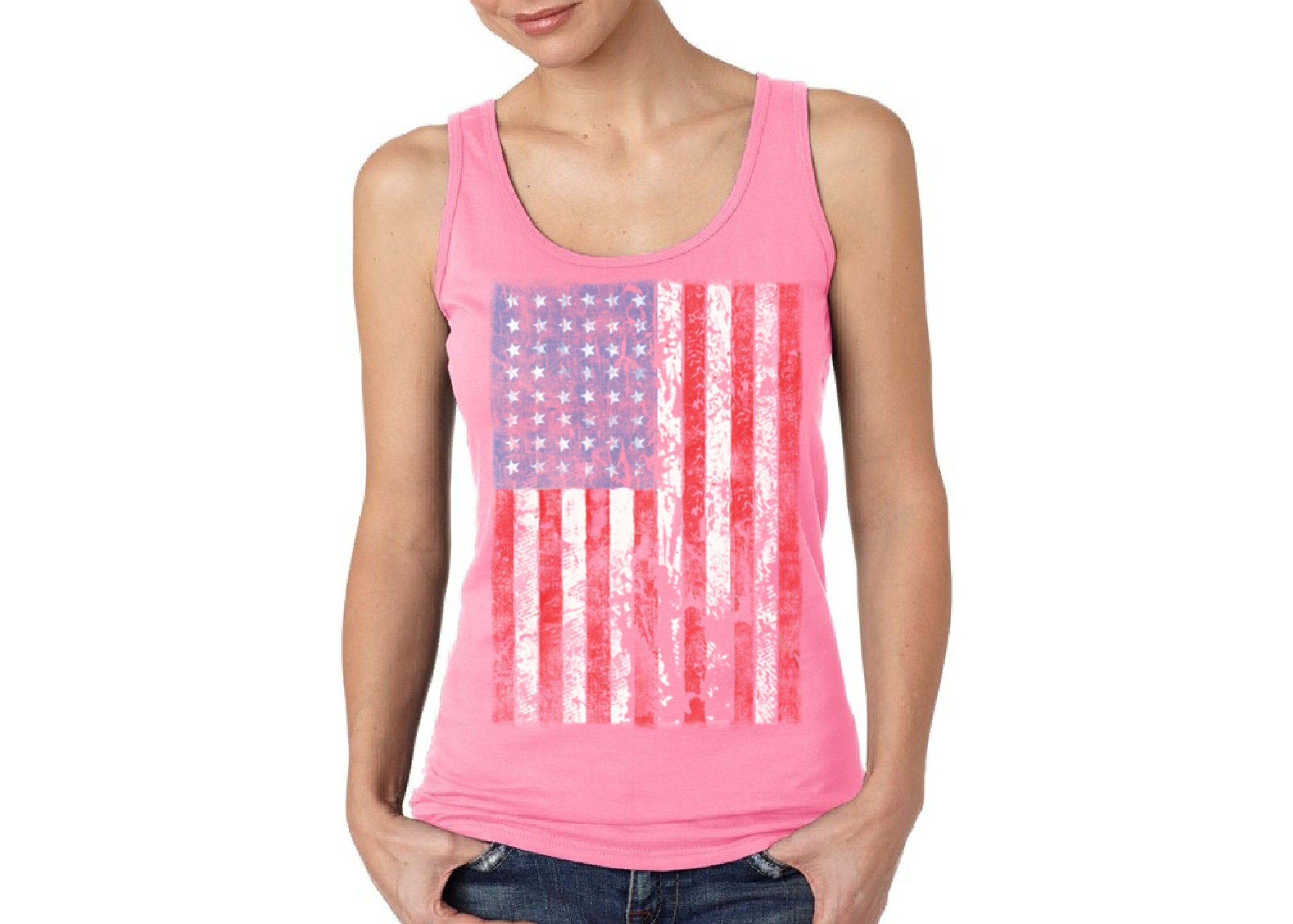 American Flag Tank Top USA Tank for Women 4th of July Etsy