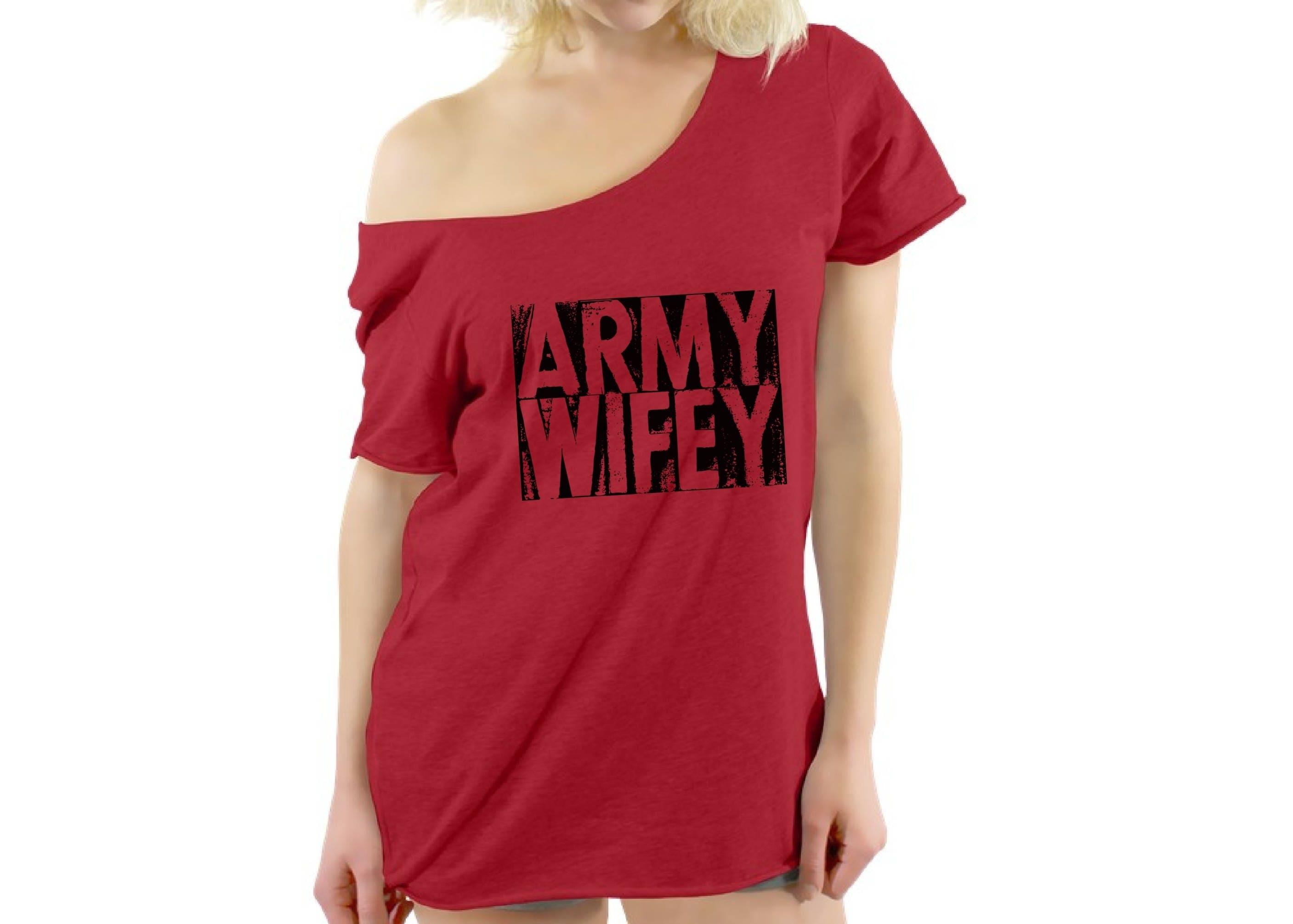 off the shoulder baggy shirt