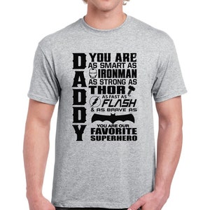 Daddy You Are Our Favourite Superhero Shirt Superhero Dad Tshirt Funny Dad Shirts for Men Super Dad T-Shirt Gifts for Dad Men's Father's Day