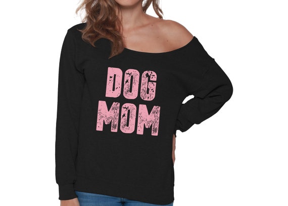 Labrador Retriever Mom Off Shoulder Tops Sweatshirt Dog Mom Gifts For Her Lab Mom Off The Shoulder Oversized Sweatshirt Gift for Mom