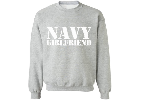 Pekatees Navy Wifey Off Shoulder Sweatshirt Proud Navy Wife Sweatshirt For Women Military Gifts For Wife Valentine Gifts