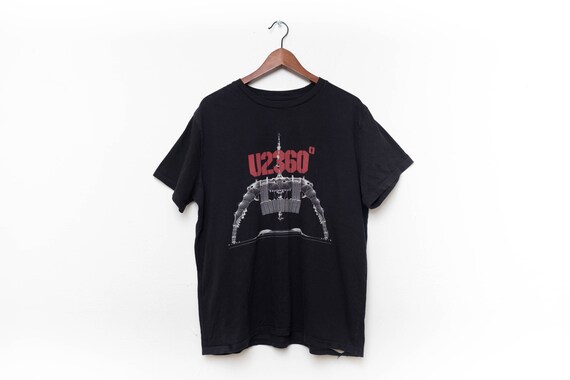 red and black graphic tee