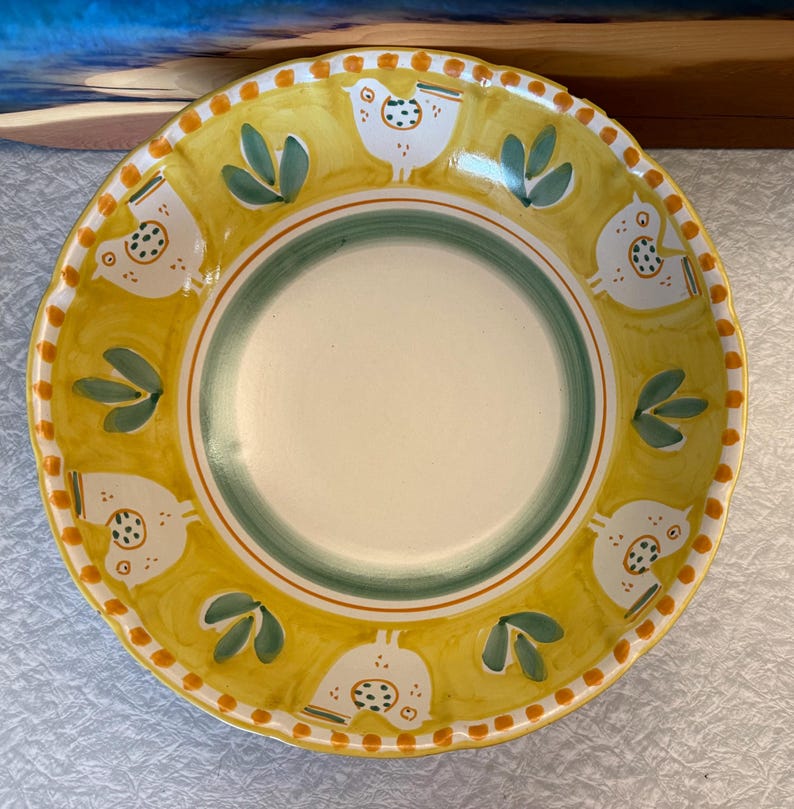 Solimene Vietri Ceramic Pasta Bowl Set of 5 image 6