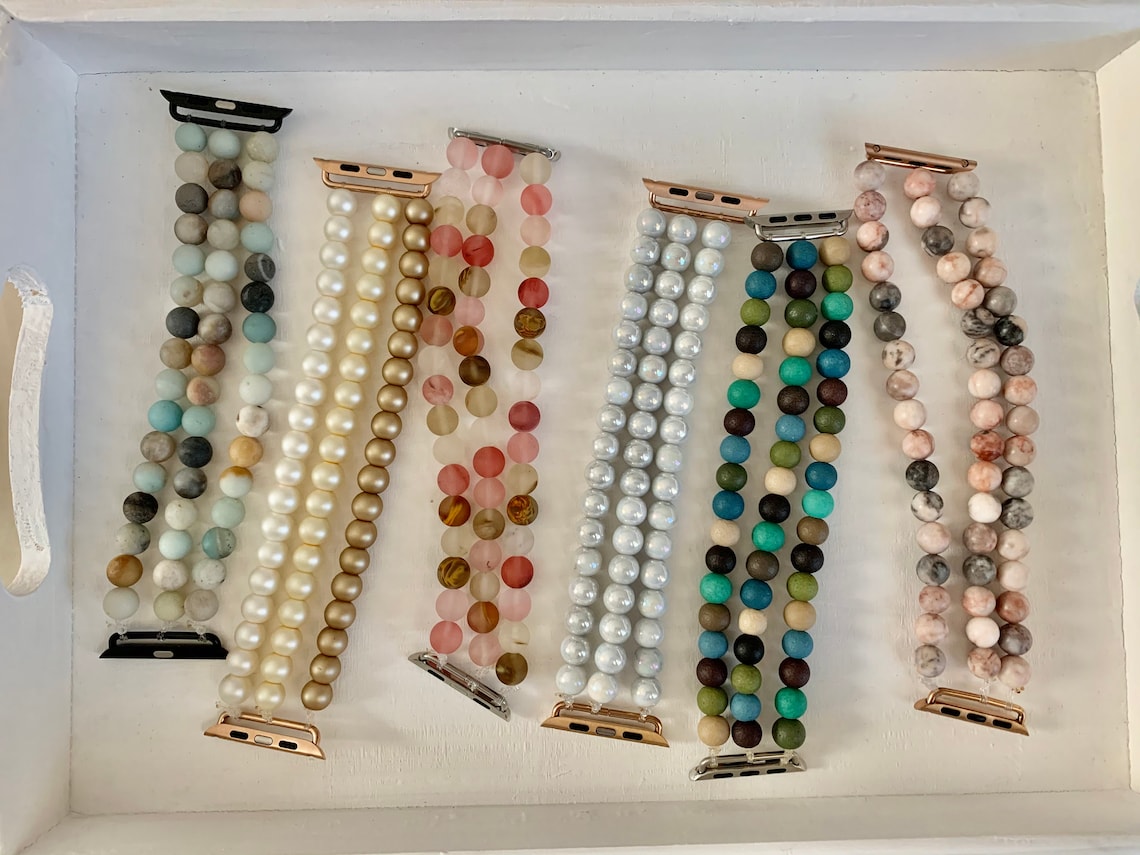 Beaded Apple Watch Bands Etsy