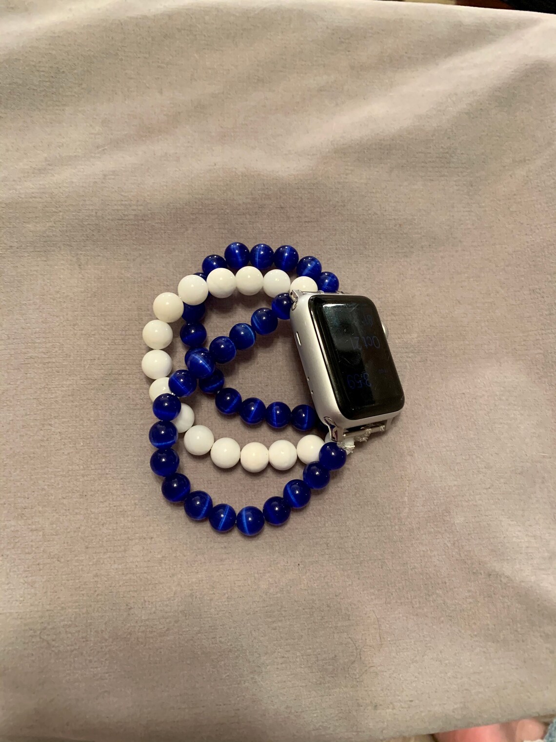 Beaded Apple Watch Band Etsy
