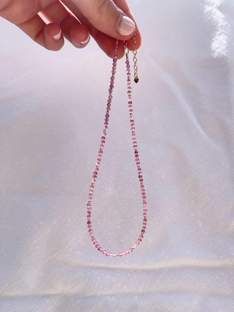 The Berry Blush Necklace // Pink Tourmaline  // Gemstone // image 1