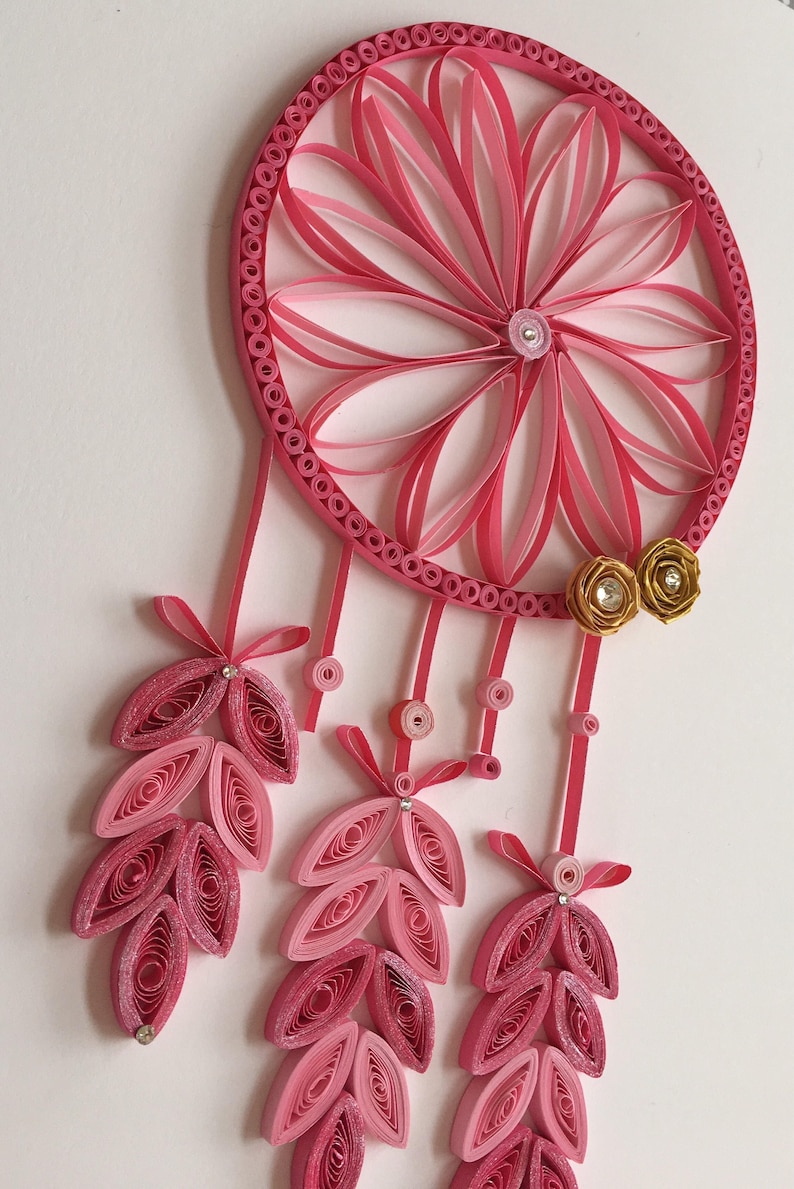 Quilling Dreamcatcher Wall Art and Nursery Decor For Kids Room | Etsy