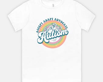 Maglietta per il mese della consapevolezza sull'autismo - Maglietta unisex Bella Canvas 3001 (stampa digitale diretta)