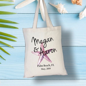 Palm Beach Wedding Welcome Tote, Bridal Bags, Wedding Favors, Bridal Gifts, Bridesmaid Gifts, Wedding Welcome Bags, Bachelorette Party Tote