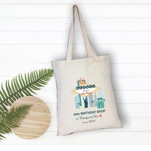 Las Vegas Geburtstags-Einkaufstasche, Geburtstags-Bash, Las Vegas-Geburtstagsparty-Geschenktasche, Geburtstagstasche, individuelle Geburtstags-Geschenktasche, Geburtstags-Bash