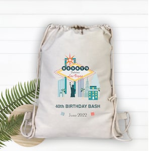 Las Vegas Hangover Kit, Birthday Bash, Las Vegas Bachelorette Party Backpack, Birthday Hangover Kit, Custom Birthday Bag
