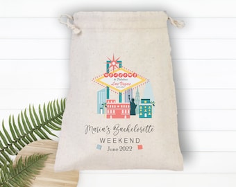 Personalisierte Las Vegas Bachelorette Geschenktasche, Hangover Kit, Baumwolle