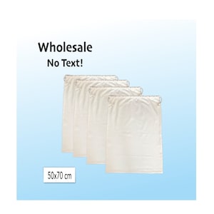 Large Laundry Bag, Bulk  50X70 cm Drawstring Bag, Large Double Drawstring Bags, Cotton Bags, Cotton Muslin Gift Bag