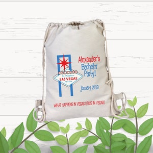 Mochila para despedida de solteira em Las Vegas, bolsa para despedida de solteira em Las Vegas, lembrancinha de casamento em Las Vegas, sacolas para presente de boas-vindas de casamento, fim de semana de despedida de solteira