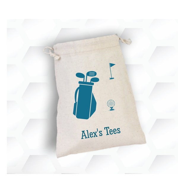 Personalized Golf Tee Bag, Golf Gifts For Men, Golf Gifts for Women, Golf Lover Gift, Golf Gifts, Personalised Golf Tee Bag, Golf Tee Pouch