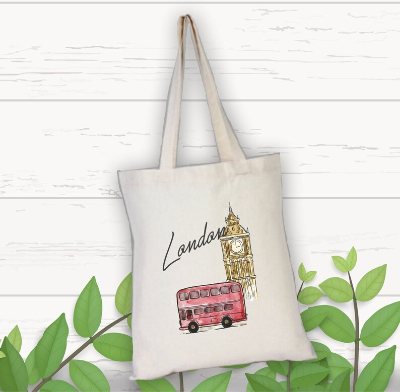 City Tote Bag London Tote Bag World Cities Cotton Bags Etsy