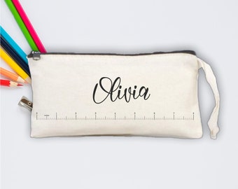 Ruler Pencil Cases, Pencil Cases Boxes, Pencil Cases Personalized,  Birthday Gift, Cotton Pencil Case, Back to School