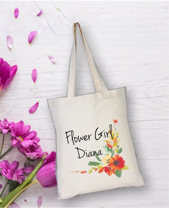 flower girl tote bags