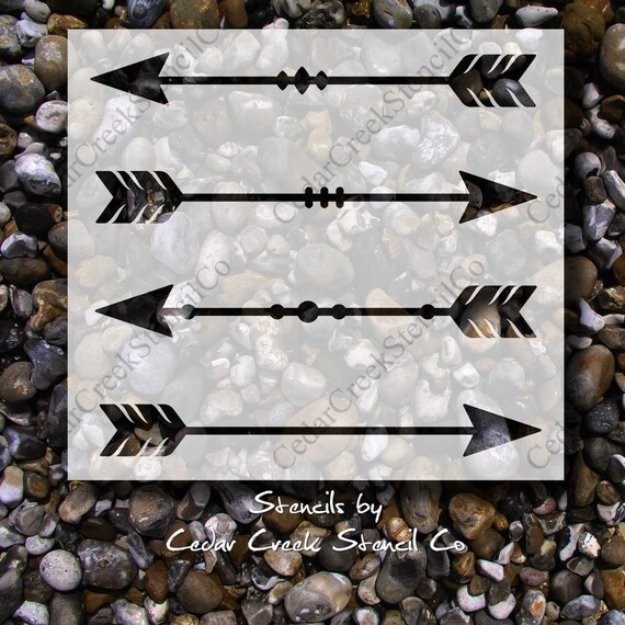 Arrow Stencil Set Reusable stencils arrow stencils washable Etsy