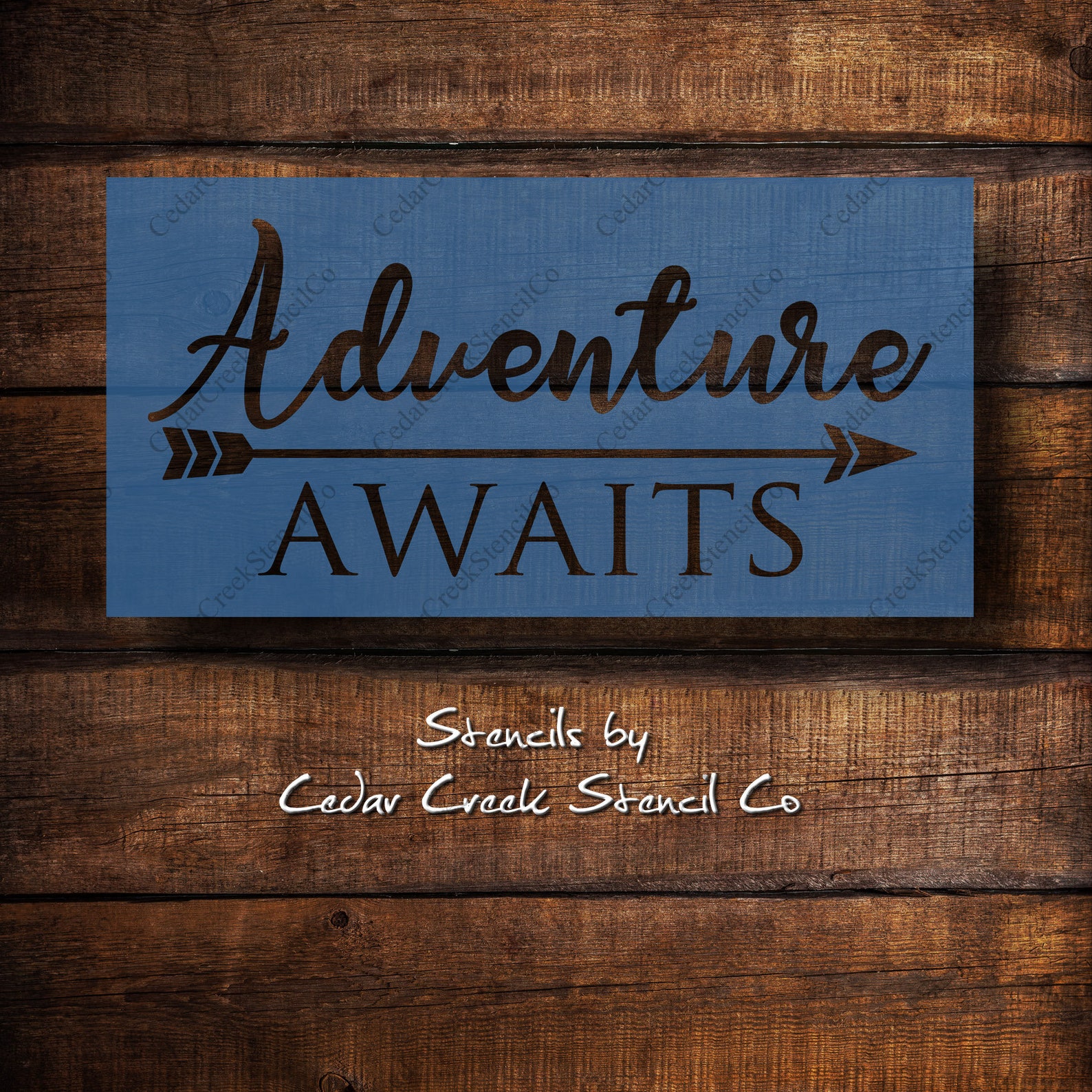 Adventure awaits stencil reusable craft stencil for signs | Etsy