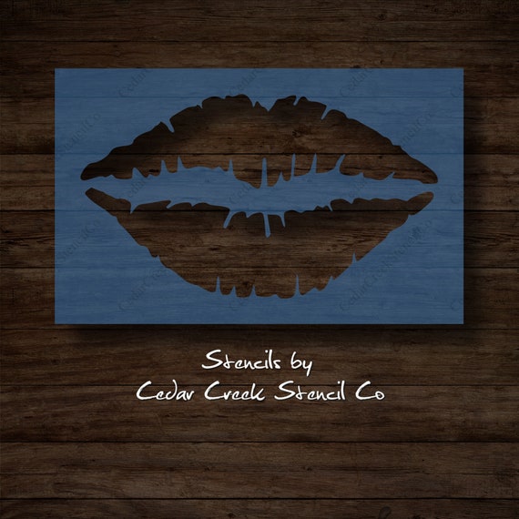 Kiss Kisses Lips A4 Mylar Reusable Stencil Airbrush Painting Art Craft